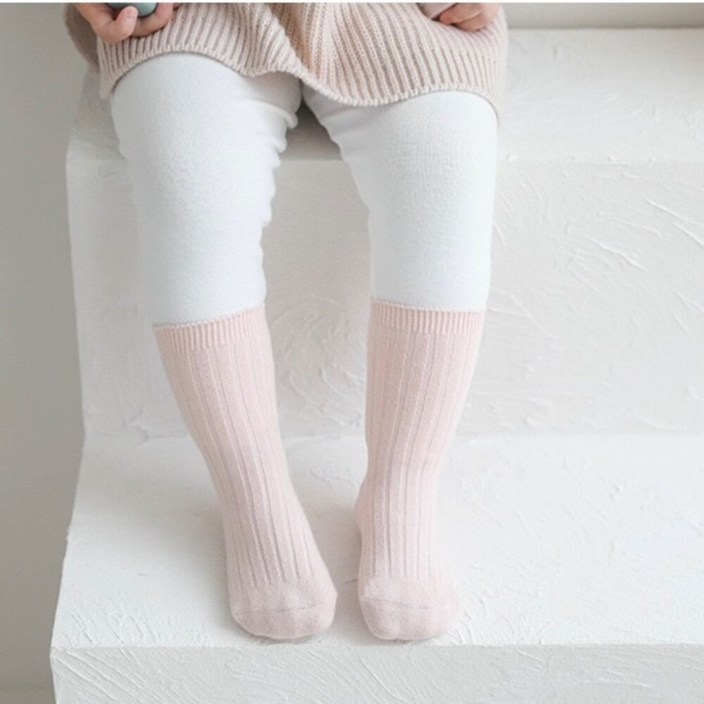 兒童襪子 純棉 男童女童 1-12歲 純色 中筒襪 糖果 多巴胺色 百搭素色 寶寶襪-圖片-2