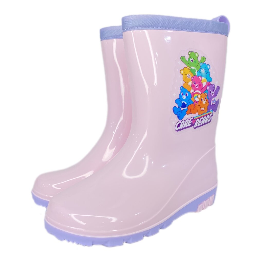 彩虹熊 女童長筒雨鞋 carebears 台灣製 兒童童鞋 雨靴 17-22號-圖片-1