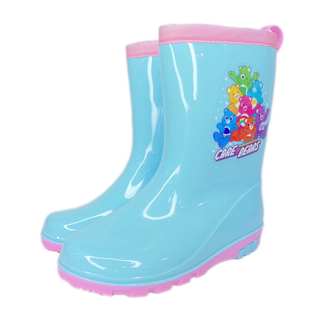 彩虹熊 女童長筒雨鞋 carebears 台灣製 兒童童鞋 雨靴 17-22號-圖片-4