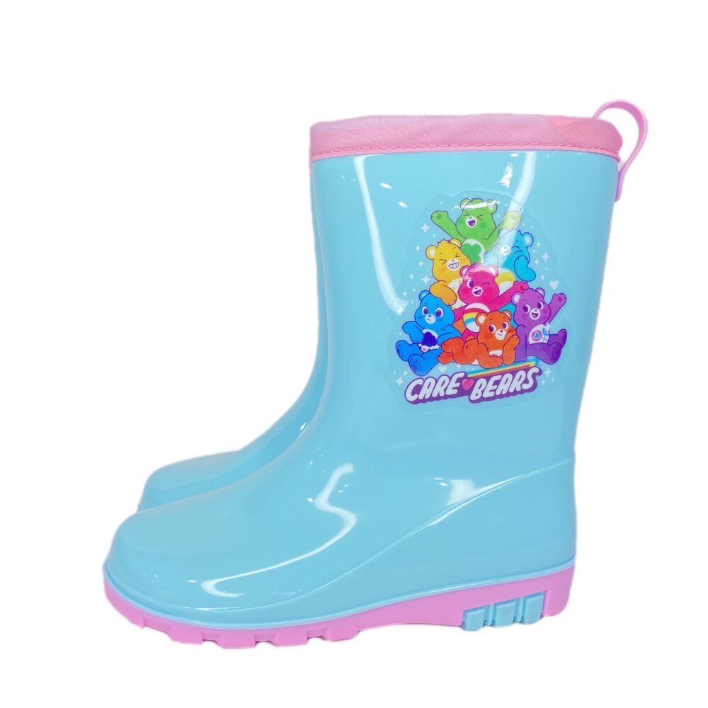 彩虹熊 女童長筒雨鞋 carebears 台灣製 兒童童鞋 雨靴 17-22號-圖片-5