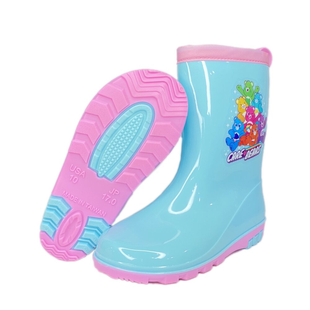 彩虹熊 女童長筒雨鞋 carebears 台灣製 兒童童鞋 雨靴 17-22號-圖片-7
