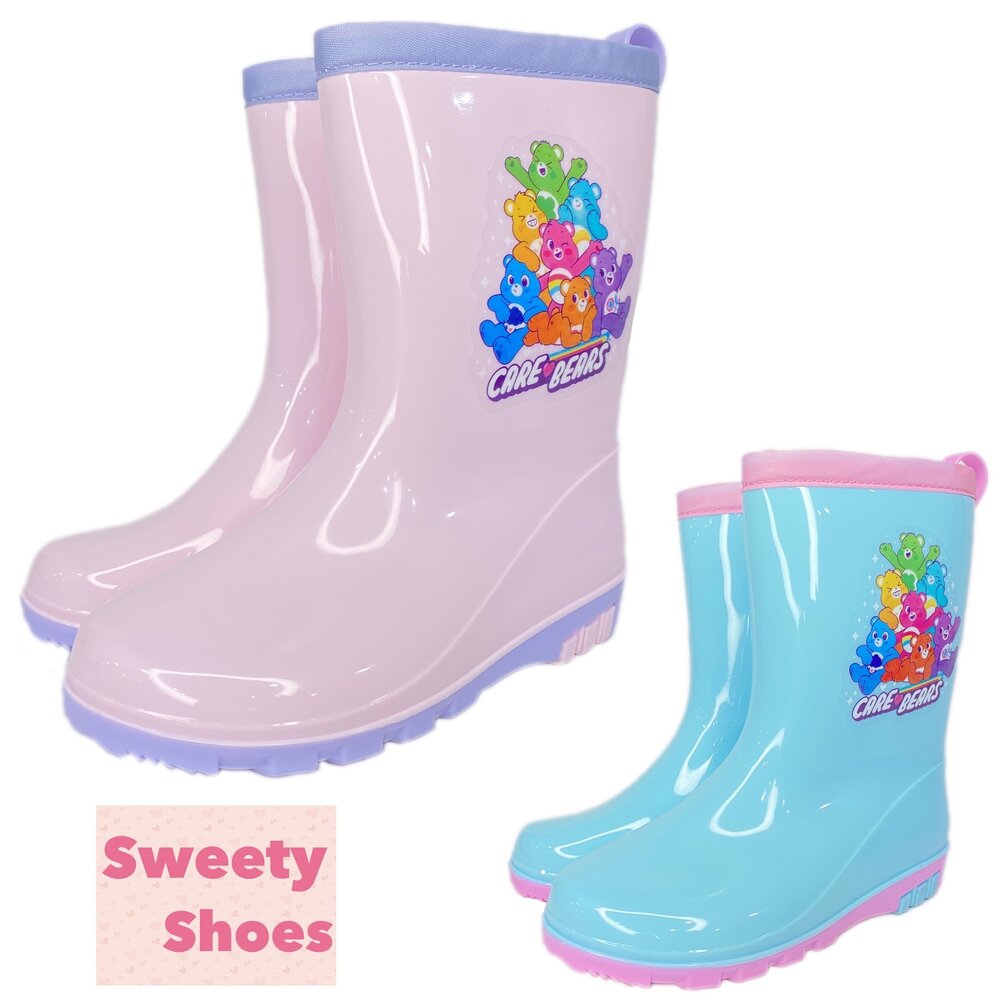 彩虹熊 女童長筒雨鞋 carebears 台灣製 兒童童鞋 雨靴 17-22號 封面照片