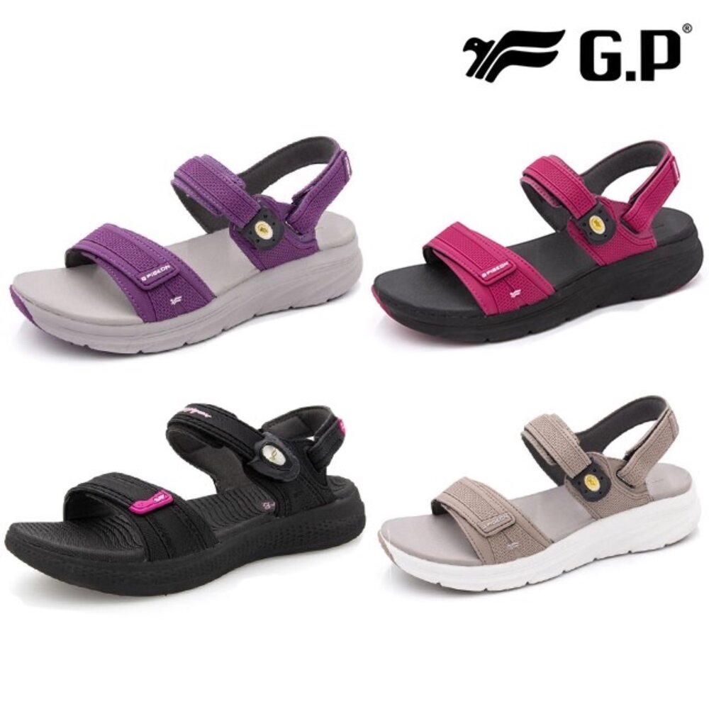 250526002026-GP 女用涼鞋 足弓 玩水 厚底 輕量軟底 36-39號 G3836W