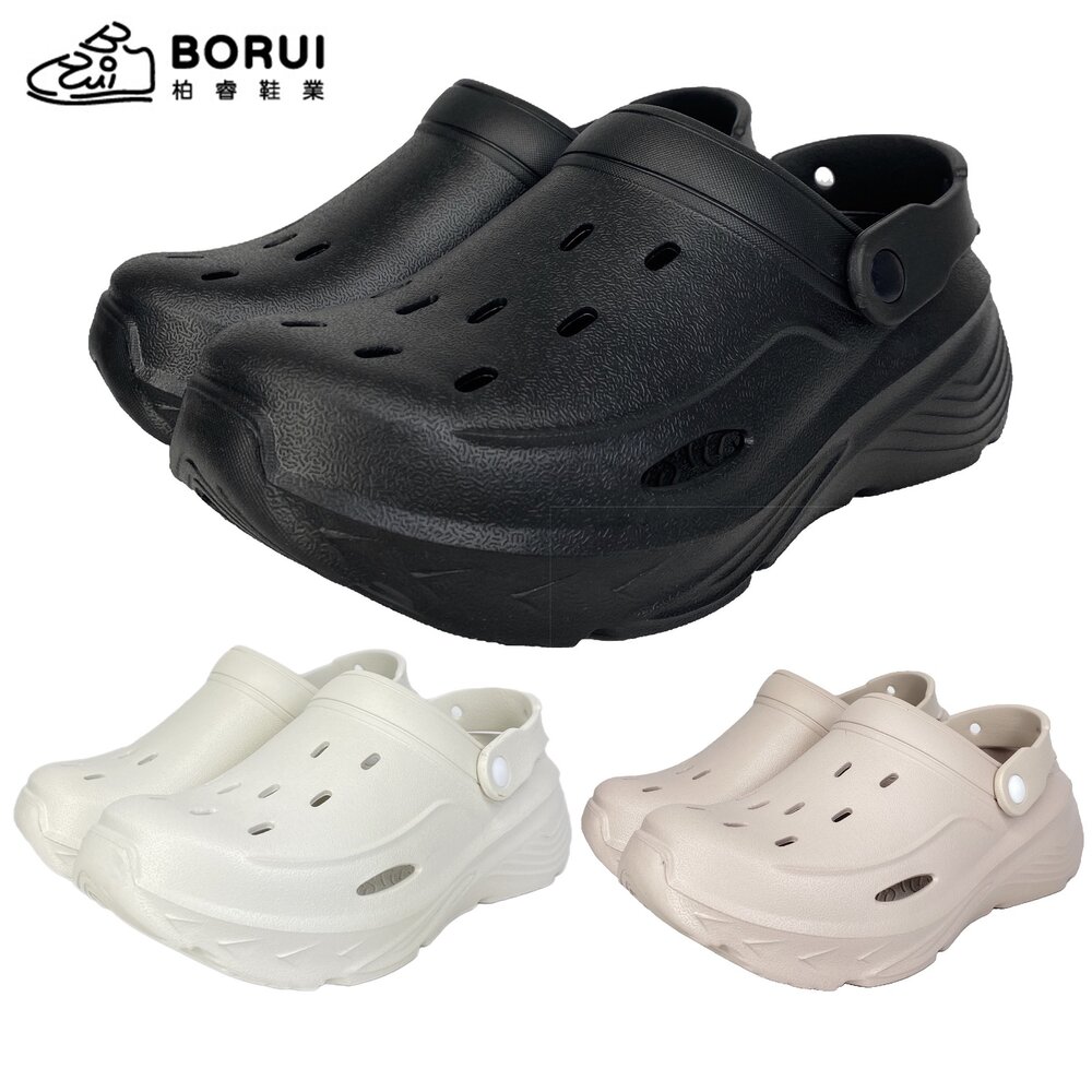 250612173011-台灣製 厚底洞洞鞋 拖鞋 男生女生 玩水布希鞋 23-28號 柏睿