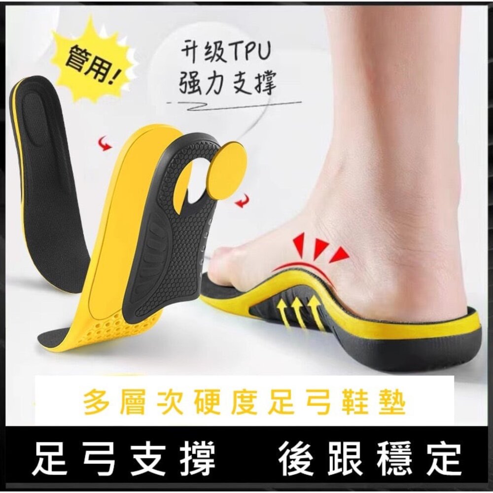 足弓鞋墊 男款女款 杯型鞋墊 機能運動支撐 減壓 矯正 封面照片