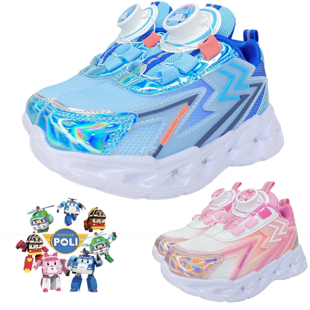 250627190414-波力 旋鈕鞋 運動鞋 童鞋 男童女童球鞋 童鞋 全新正品