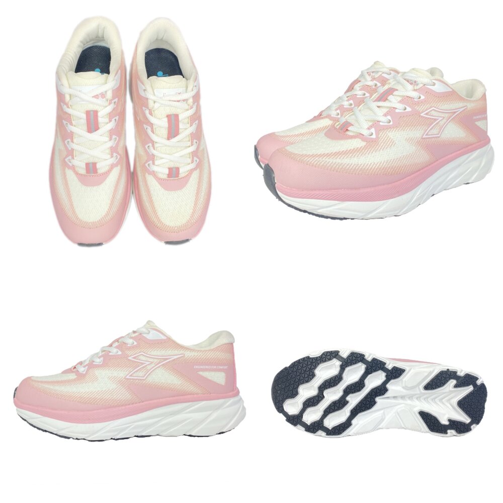 Diadora 女鞋 慢跑鞋 運動鞋 球鞋 23-25.5號 粉色 全新正品 足弓 輕量-圖片-11