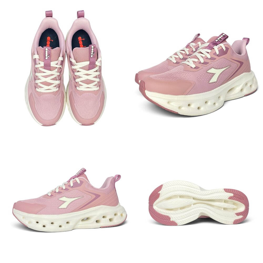 Diadora 女鞋 慢跑鞋 運動鞋 球鞋 23-25.5號 粉色 全新正品 足弓 輕量-圖片-4