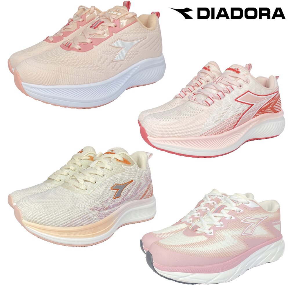 250704074429-Diadora 女鞋 慢跑鞋 運動鞋 球鞋 23-25.5號 粉色 全新正品 足弓 輕量