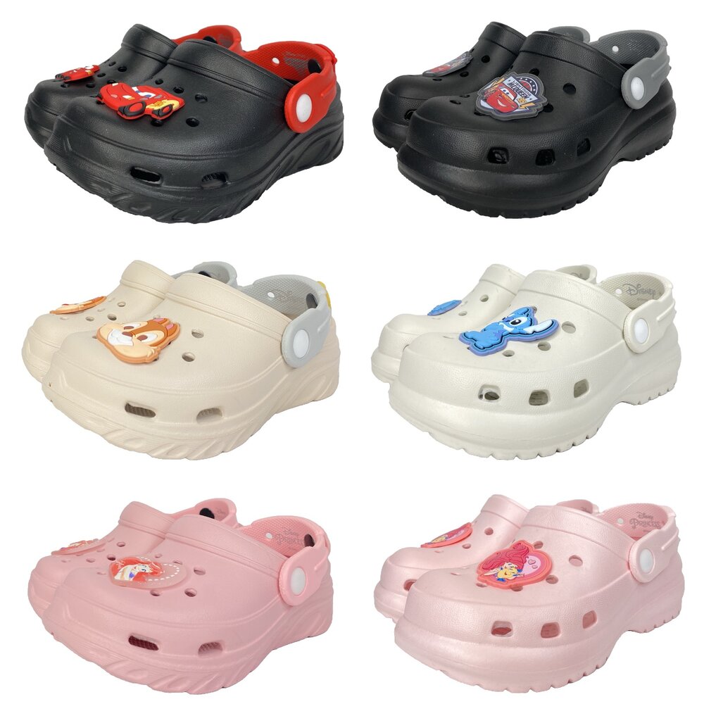 250727102513998-兒童洞洞鞋 拖鞋 男童 女童 迪士尼正品授權 台灣製 15-22號 麥坤 米奇 美人魚