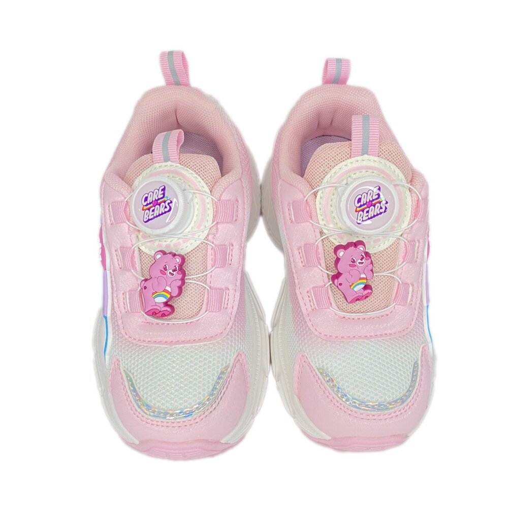 彩虹熊 女童運動鞋 電燈鞋 旋鈕鞋 carebears 兒童童鞋 球鞋 休閒鞋-圖片-2