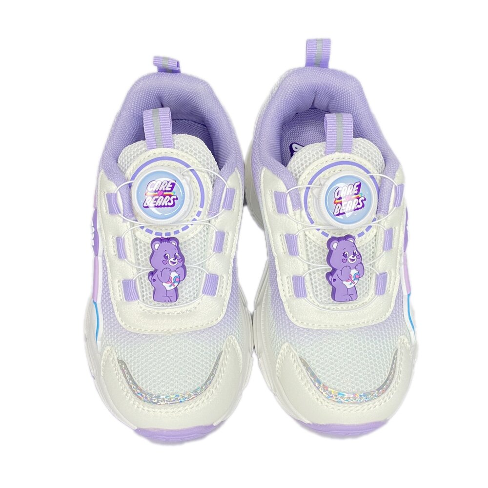 彩虹熊 女童運動鞋 電燈鞋 旋鈕鞋 carebears 兒童童鞋 球鞋 休閒鞋-圖片-6