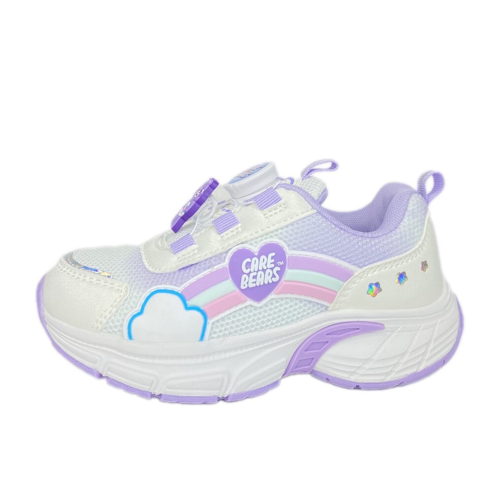 彩虹熊 女童運動鞋 電燈鞋 旋鈕鞋 carebears 兒童童鞋 球鞋 休閒鞋-圖片-7