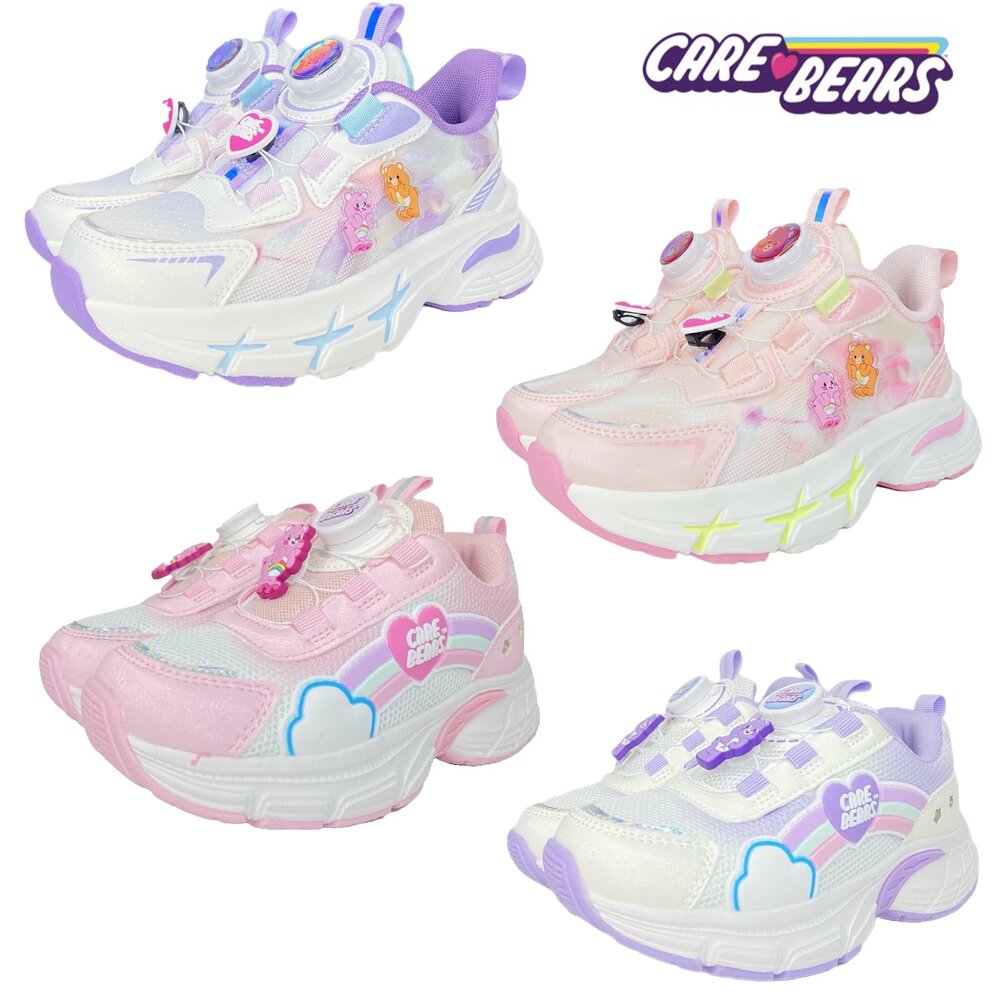 250807073947-彩虹熊 女童運動鞋 電燈鞋 旋鈕鞋 carebears 兒童童鞋 球鞋 休閒鞋