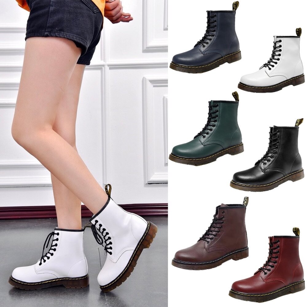 251026123207-多色馬丁靴 黑色短靴 中筒 男用女用 靴子 軍靴 機車靴