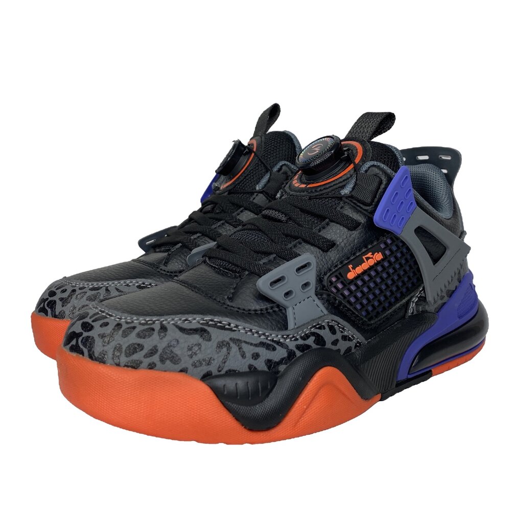 Diadora 男童籃球鞋 旋鈕 運動鞋 防水 大童 矯正鞋 機能鞋-圖片-1