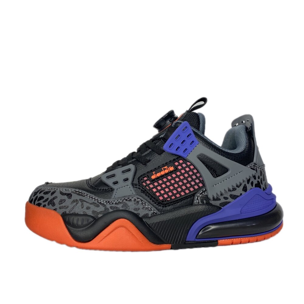 FILA Diadora 男童籃球鞋 旋鈕運動鞋 防水機能鞋 足弓支撐 後跟穩定 大童童鞋 矯正鞋 19-25號 B80-圖片-5