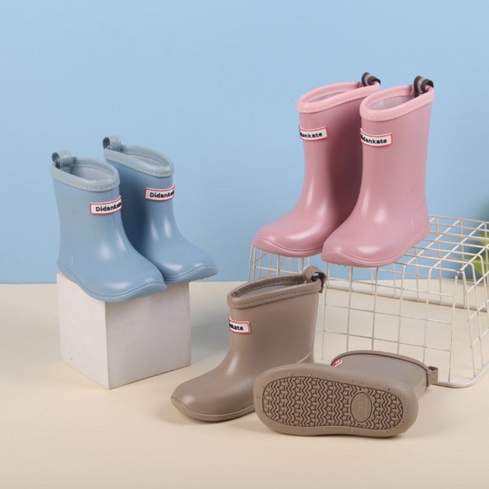 兒童雨鞋 男童女童 雨靴 15-21號 中筒 防水防滑 超輕量-圖片-4