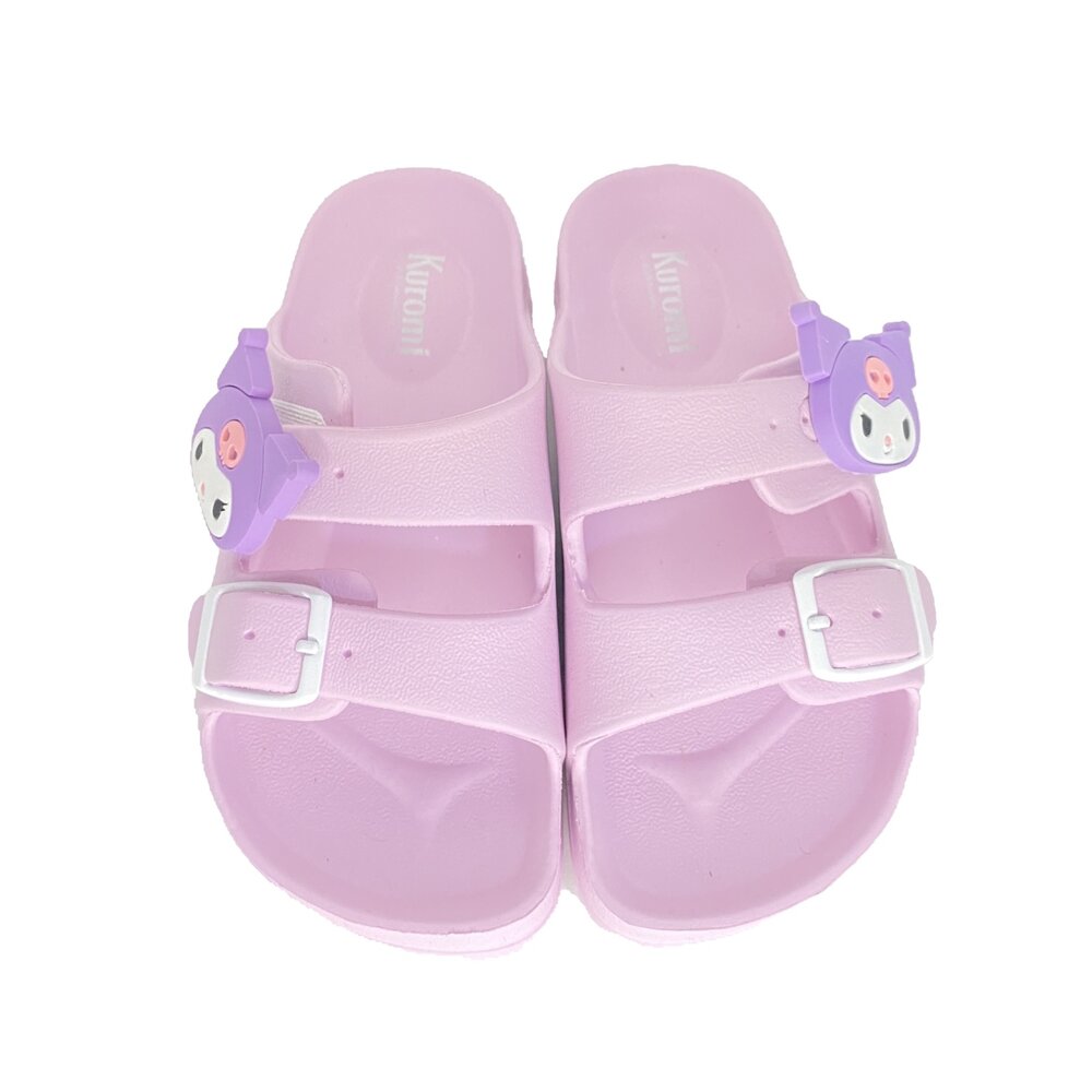 酷洛米 女童拖鞋 台灣製 美樂蒂 童鞋 玩水防滑 雙帶-圖片-2