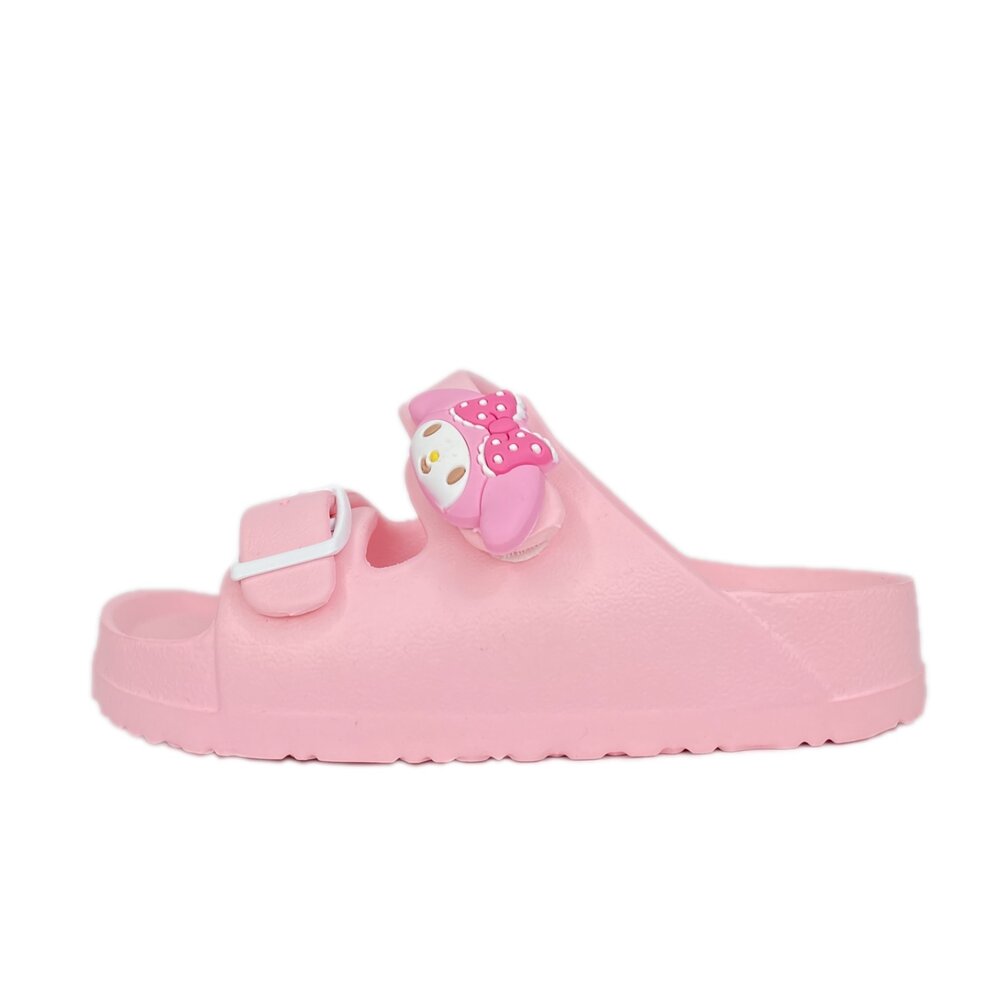 酷洛米 女童拖鞋 台灣製 美樂蒂 童鞋 玩水防滑 雙帶-圖片-5