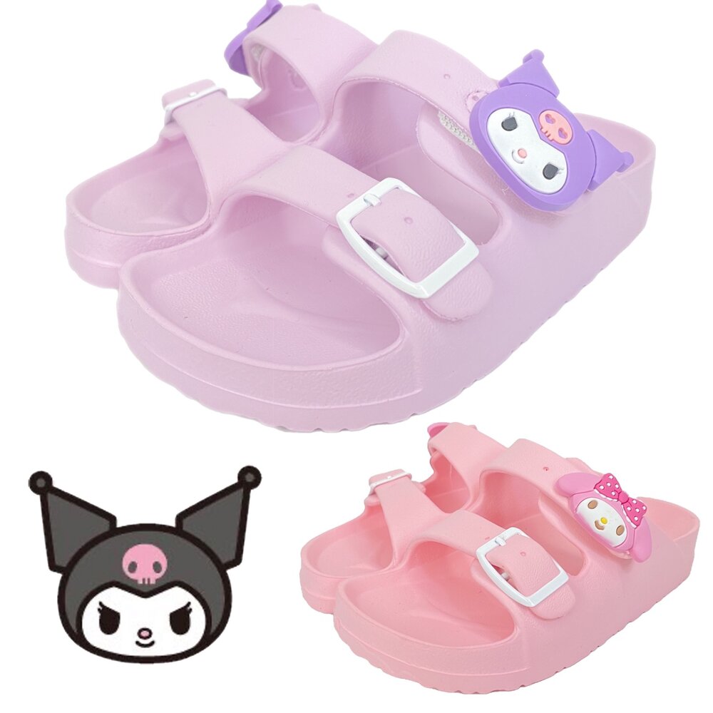 251107124027-酷洛米 女童拖鞋 台灣製 美樂蒂 童鞋 玩水防滑 雙帶