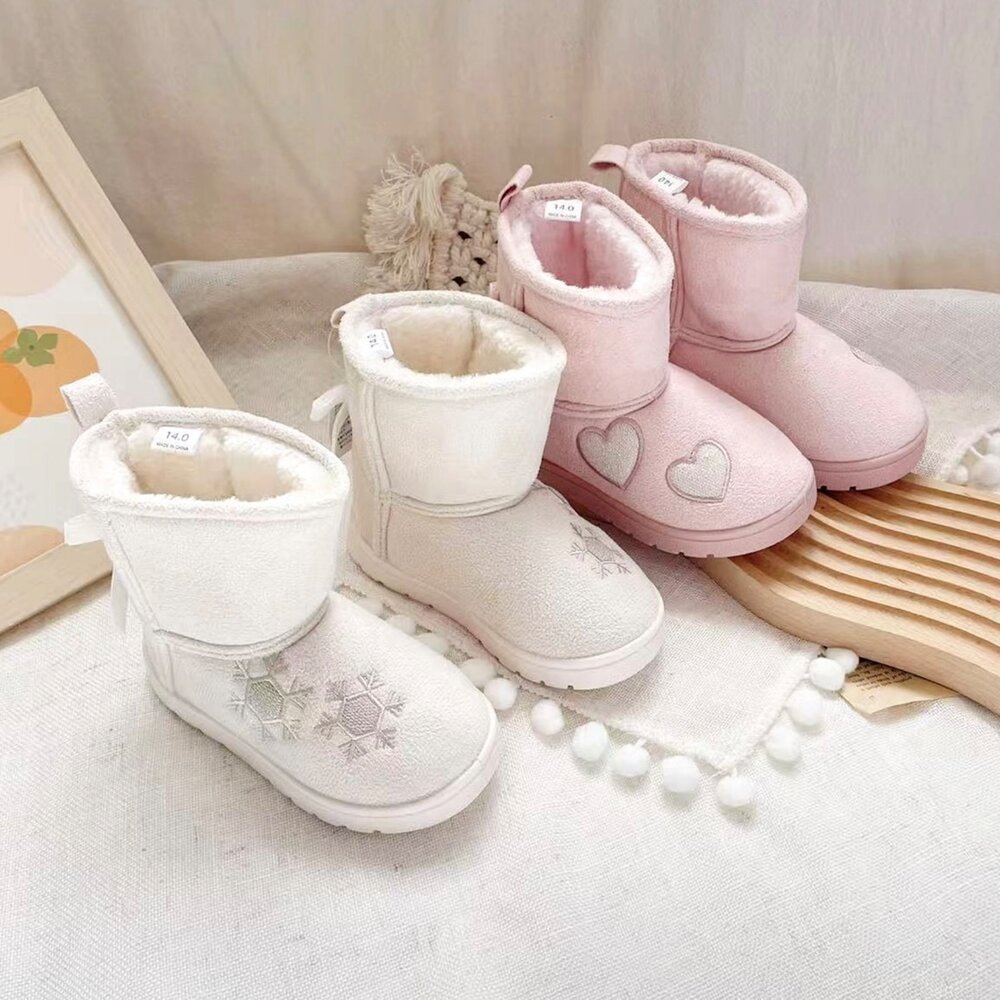 251108184447-女童靴子 短靴 雪靴 加絨保暖 刺繡 15-18號 兒童 出口日本