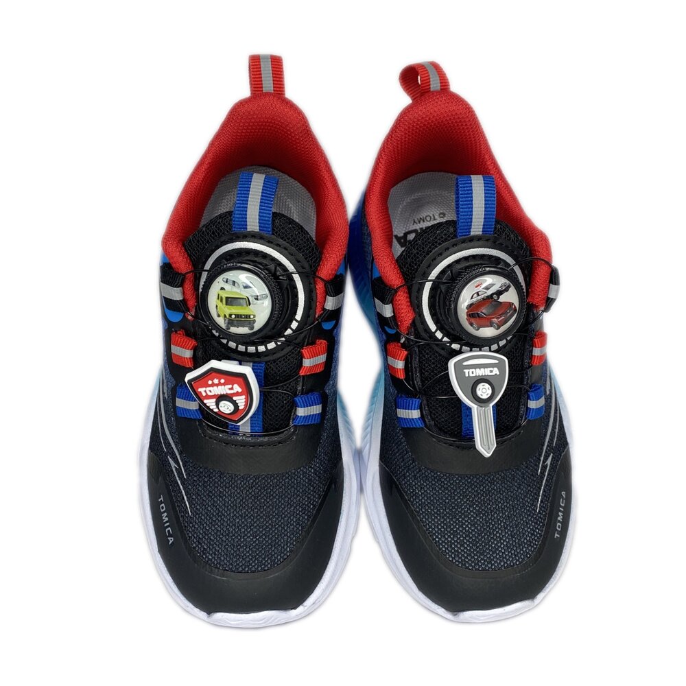 Tomica 男童運動鞋 旋鈕鞋 童鞋 電燈鞋 交通 車車 警車-圖片-6