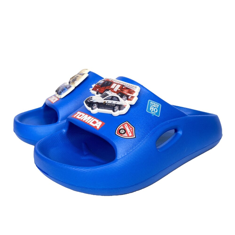 Tomica 男童拖鞋 多美小汽車 交通世界 童鞋 台灣製 16-19號-圖片-1