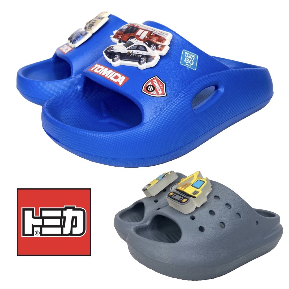 251121212053-Tomica 男童拖鞋 多美小汽車 交通世界 童鞋 台灣製 16-19號