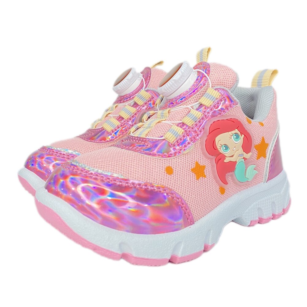 男童女童 旋鈕鞋 運動鞋 台灣製造 閃電麥坤 迪士尼 正品授權 美人魚-圖片-5