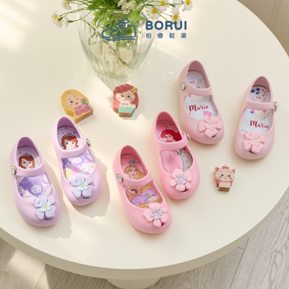 女童雨鞋 防水娃娃鞋 台灣製 瑪麗貓 美人魚 蘇菲亞公主 14-20號-圖片-9