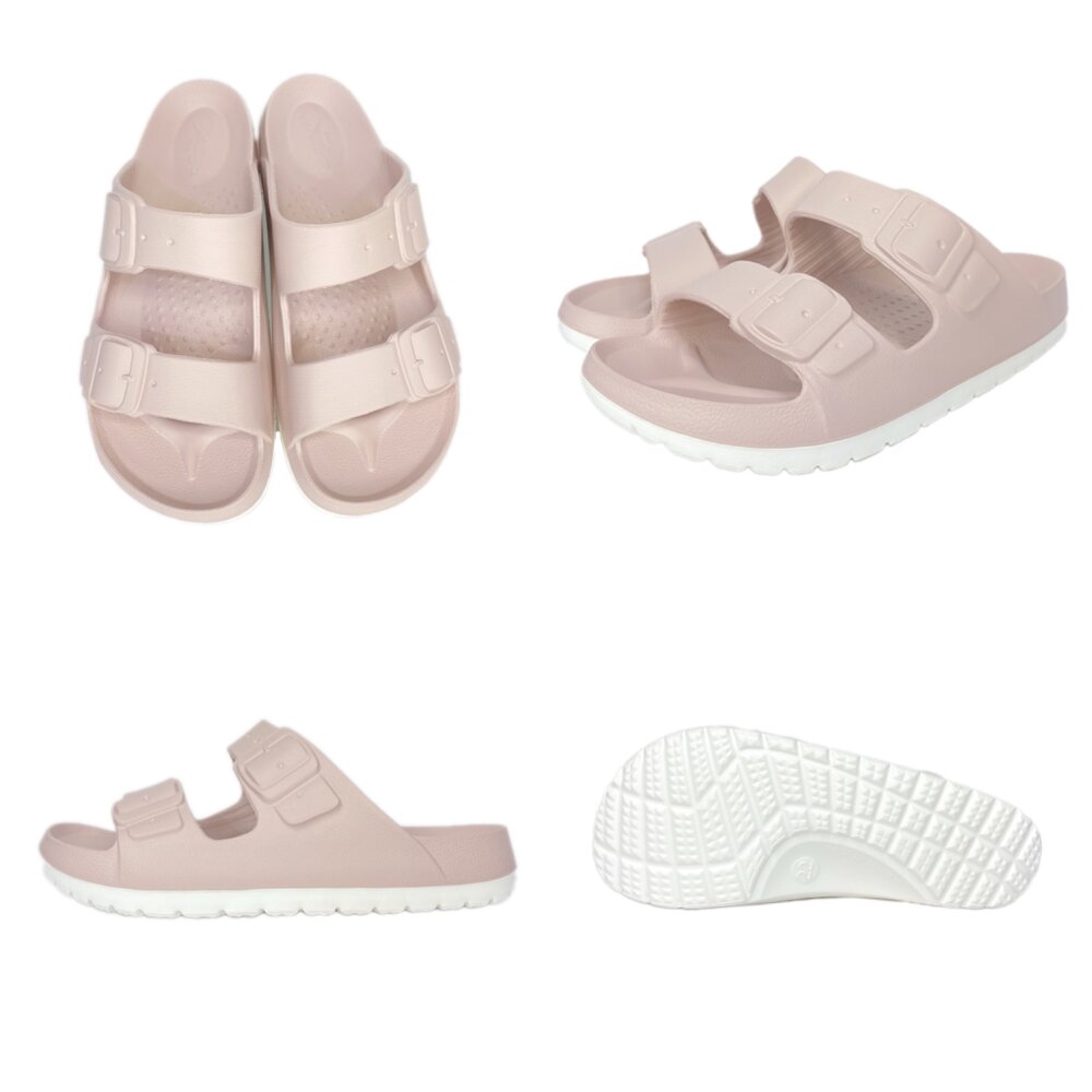 母子鱷魚 雙色彈力拖鞋 男用女用 足弓 玩水 防滑 台灣製造-圖片-3