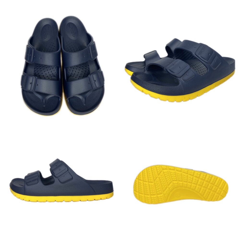 母子鱷魚 雙色彈力拖鞋 男用女用 足弓 玩水 防滑 台灣製造-圖片-6