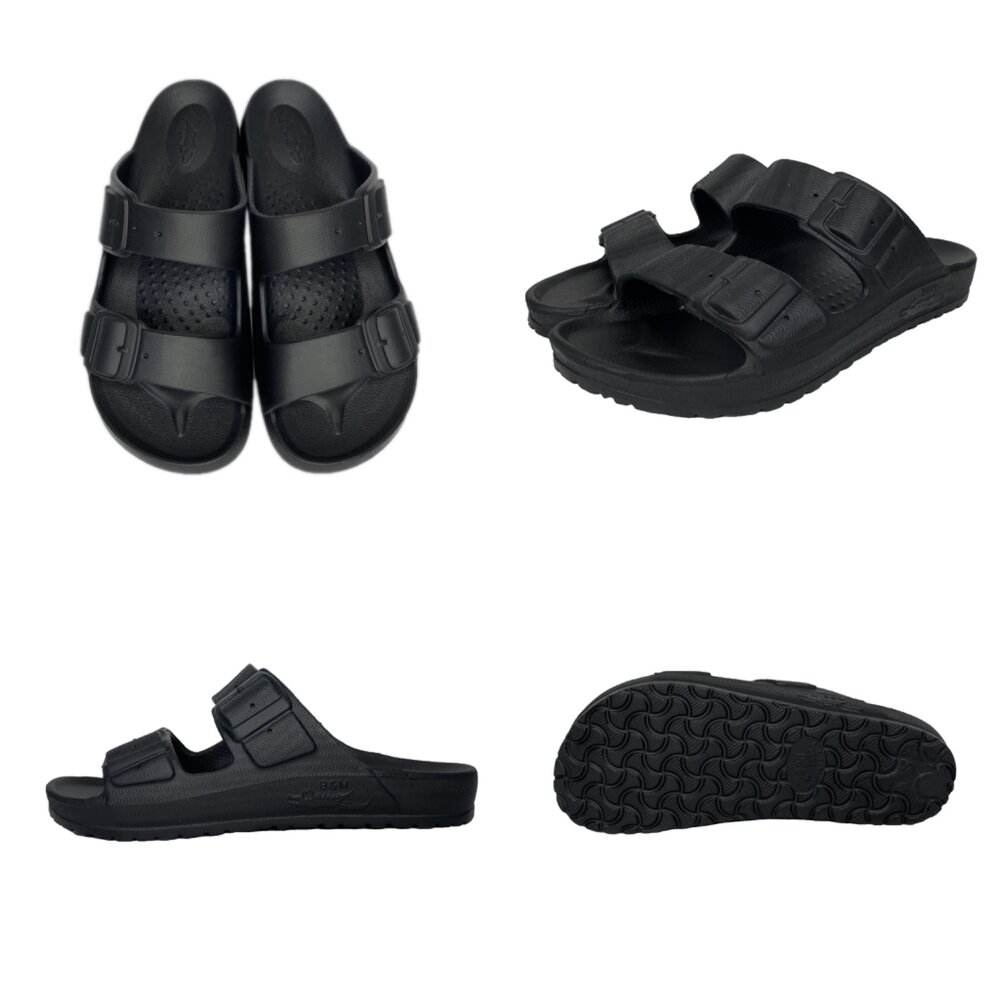 母子鱷魚 雙帶拖鞋 台灣製造 玩水防滑 足弓 男人女人 男童 女童-圖片-1