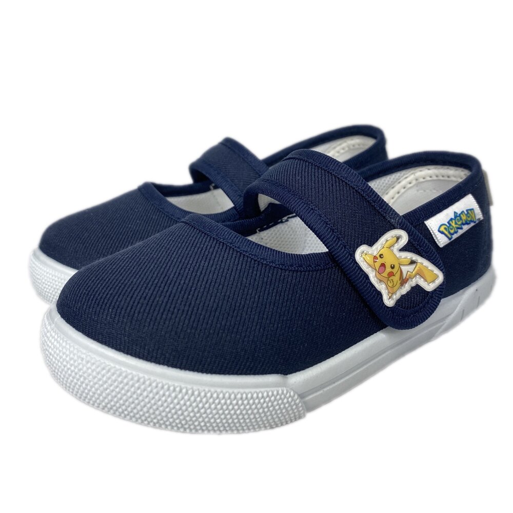 台灣製造 男童室內鞋 寶可夢 Tomica 幼兒園 16-21號 兒童帆布鞋 皮卡丘-圖片-1