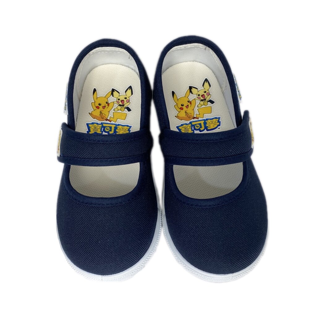 台灣製造 男童室內鞋 寶可夢 Tomica 幼兒園 16-21號 兒童帆布鞋 皮卡丘-圖片-2