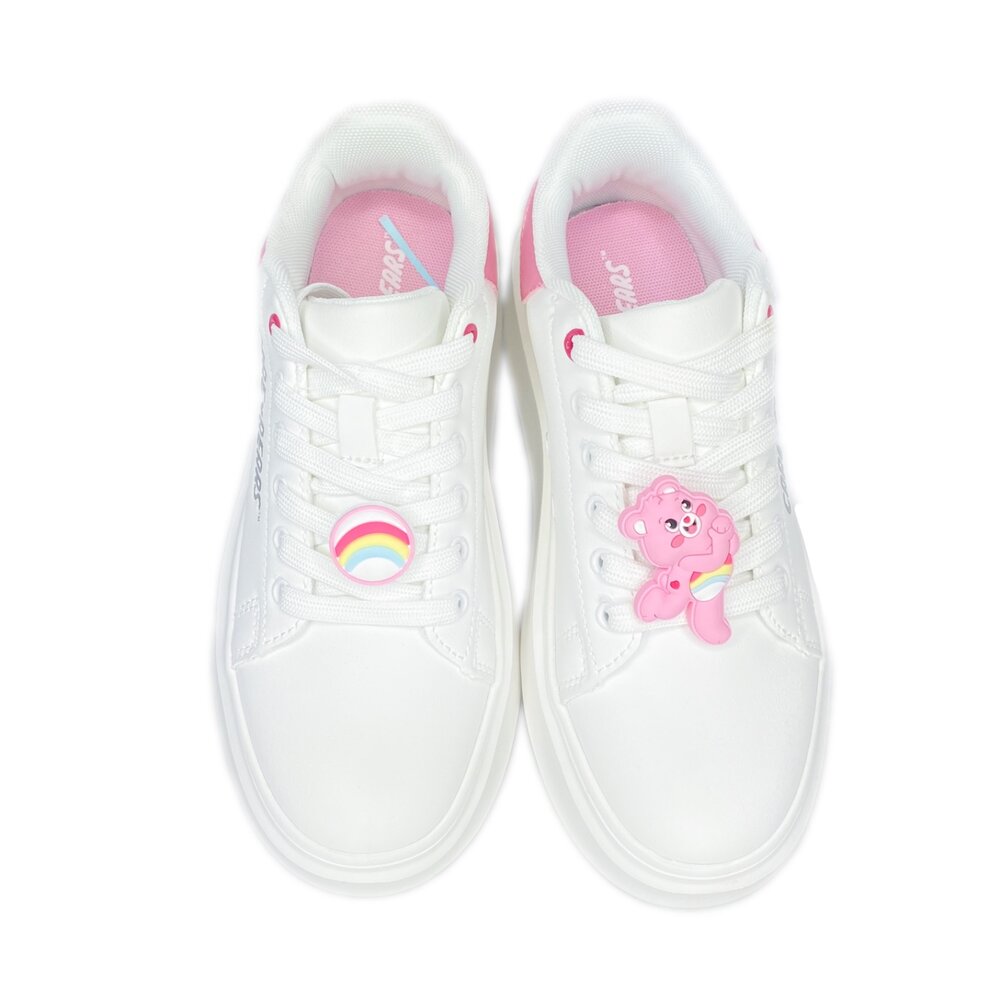 彩虹熊 女用厚底小白鞋 皮面帆布鞋 36-40號 carebears-圖片-2