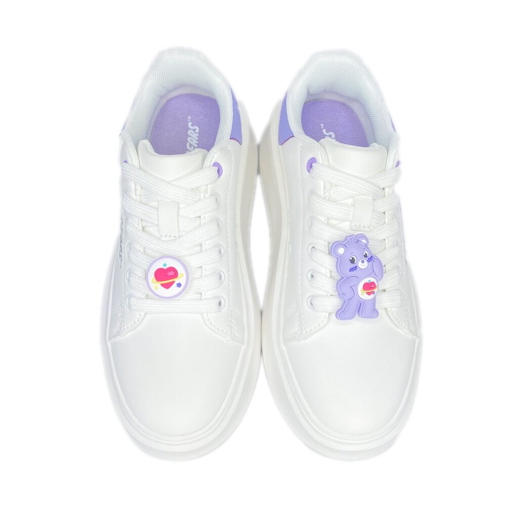 彩虹熊 女用厚底小白鞋 皮面帆布鞋 36-40號 carebears-圖片-6