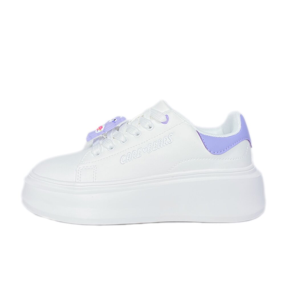 彩虹熊 女用厚底小白鞋 皮面帆布鞋 36-40號 carebears-圖片-7