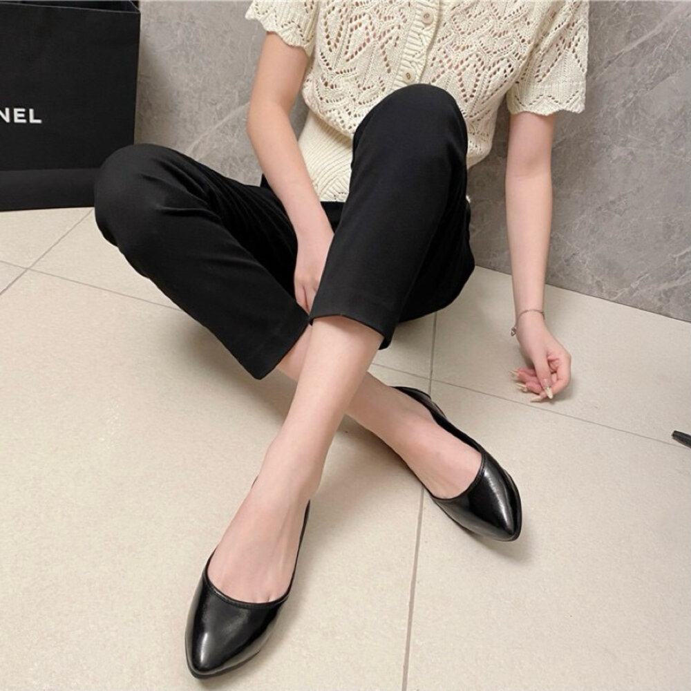 銀色金色平底鞋 娃娃鞋 女鞋 🔥快速出貨🔥 尖頭 黑色 35-41號-圖片-7