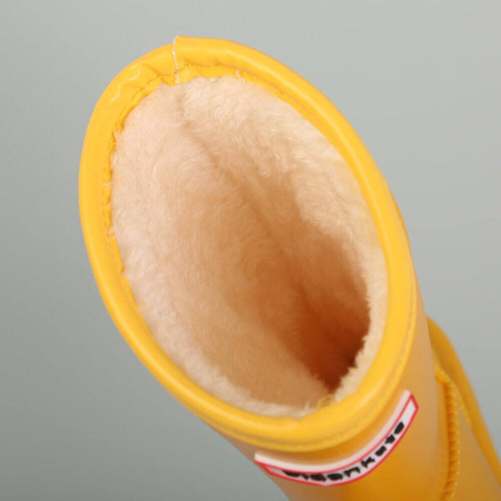 防寒防雨 兒童雪靴 雨鞋 男童女童 靴子 長靴 18-22號 鋪毛-圖片-4