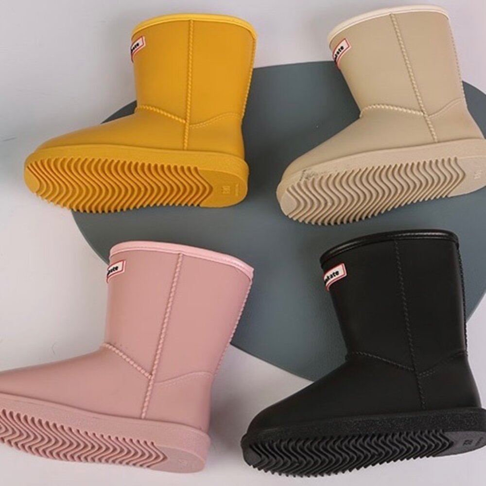 防寒防雨 兒童雪靴 雨鞋 男童女童 靴子 長靴 18-22號 鋪毛-圖片-6