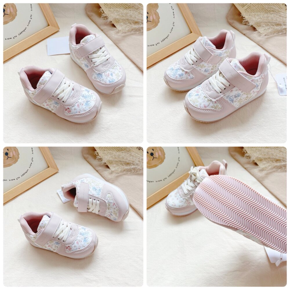 出口日本 男童女童運動鞋 球鞋 15-19號 超輕量 魔鬼氈-圖片-2