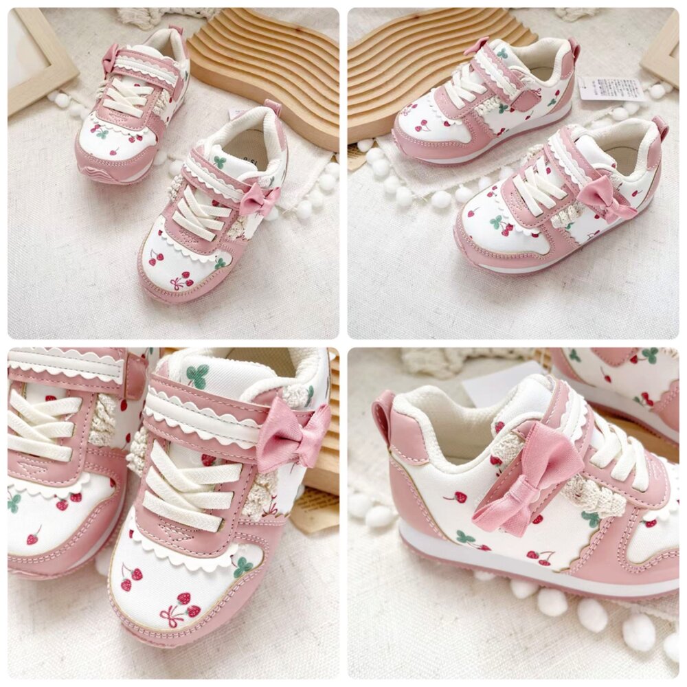 出口日本 男童女童運動鞋 球鞋 15-19號 超輕量 魔鬼氈-圖片-4