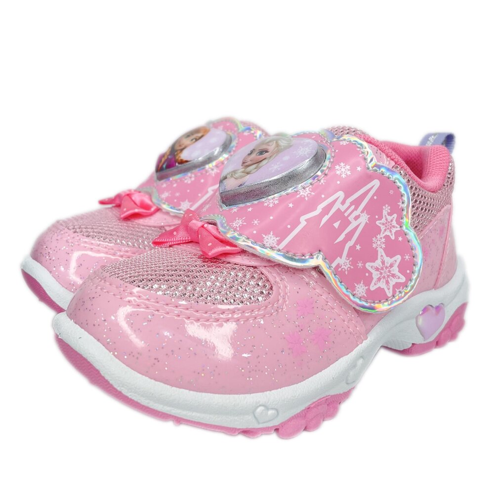 冰雪奇緣 女童電燈運動鞋 銀色 台灣製造 球鞋 迪士尼 41619-圖片-1
