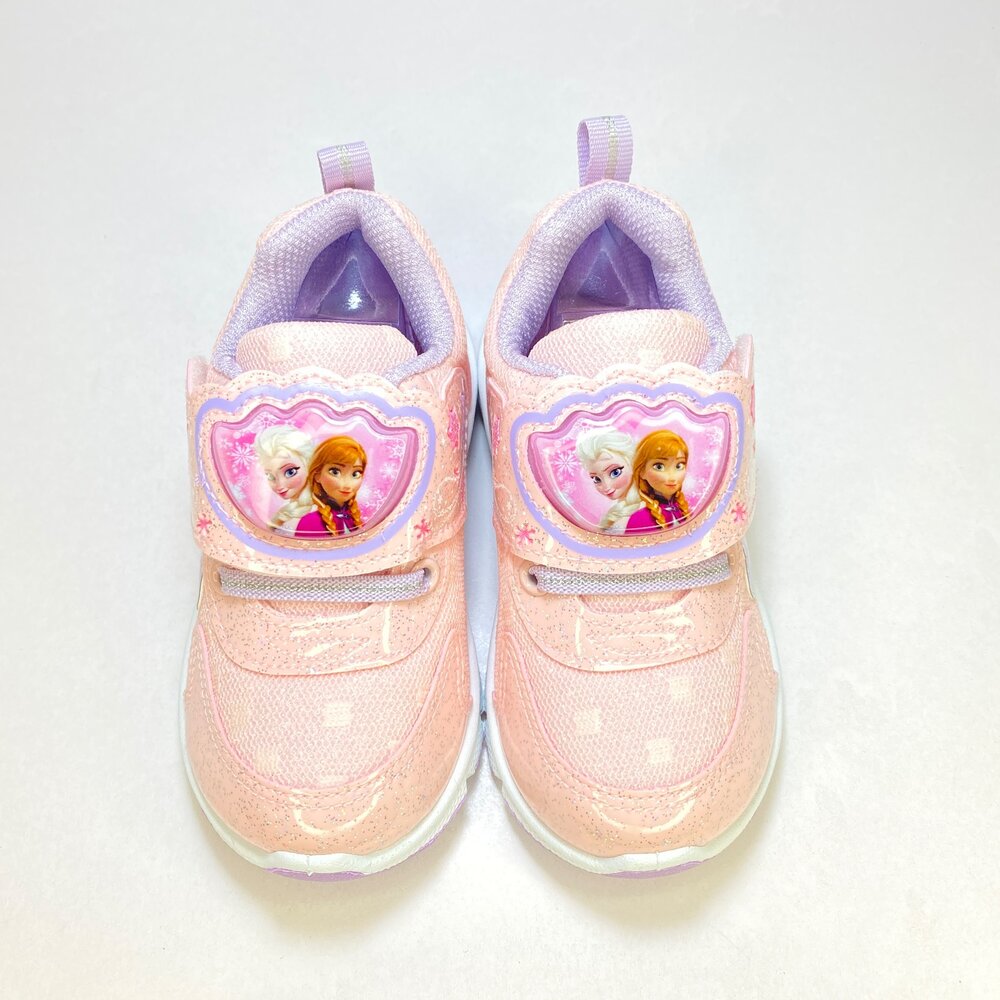 冰雪奇緣 女童電燈鞋 銀色 運動鞋 台灣製造 球鞋 迪士尼 41619-圖片-2