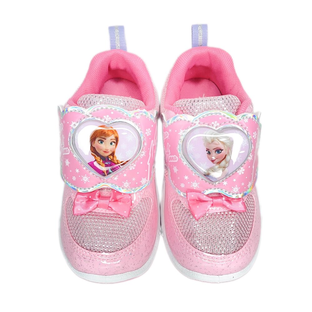 冰雪奇緣 女童電燈運動鞋 銀色 台灣製造 球鞋 迪士尼 41619-圖片-2