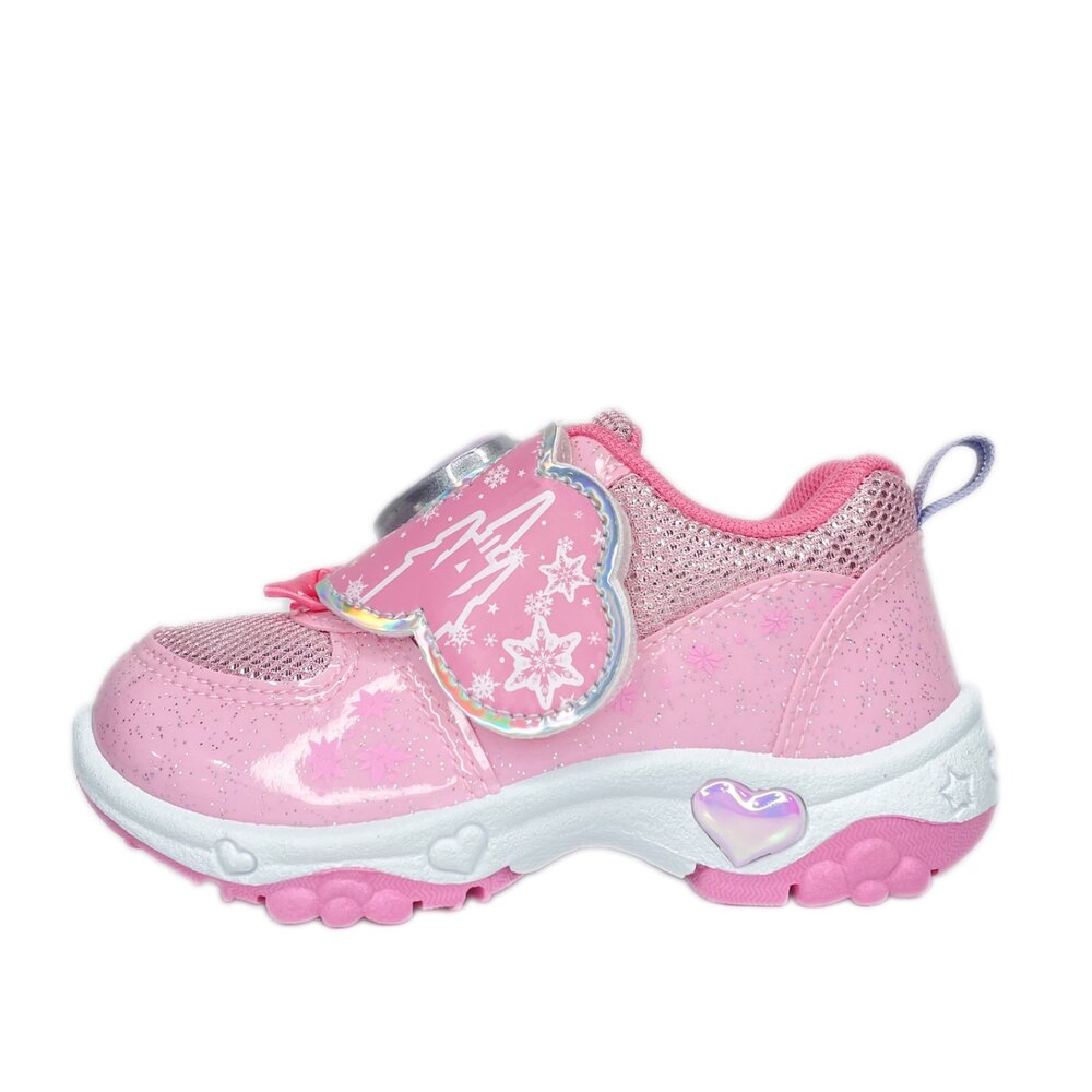 冰雪奇緣 女童電燈運動鞋 銀色 台灣製造 球鞋 迪士尼 41619-圖片-3