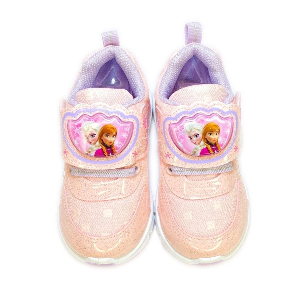 冰雪奇緣 女童電燈運動鞋 銀色 台灣製造 球鞋 迪士尼 41619-圖片-7