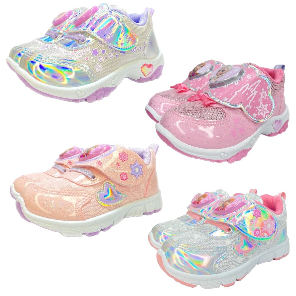 冰雪奇緣 女童電燈運動鞋 銀色 台灣製造 球鞋 迪士尼 41619 封面照片